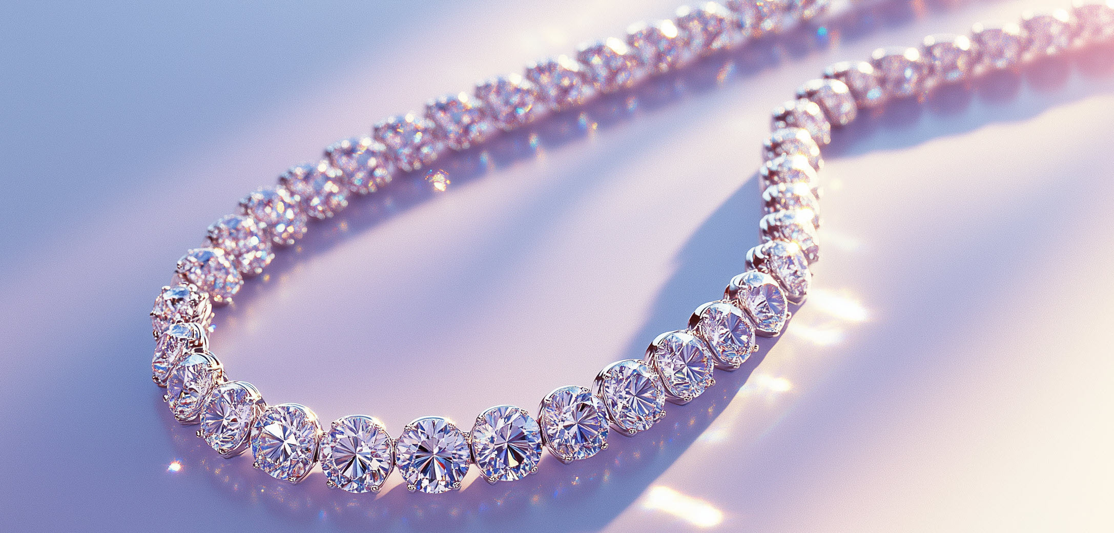 Diamond tennis on sale necklace womens